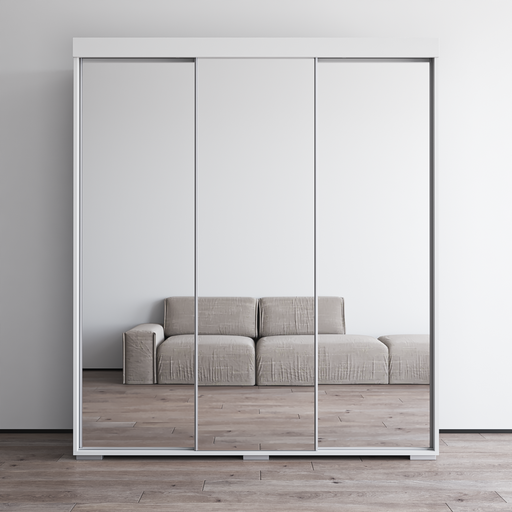 Aria 3D Wardrobe with All Mirror
