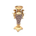 Ambrose Gold Plated Crystal Embellished Ceramic Candlestick Holder (6 In. x 4 In. x 11.5 In.)