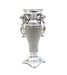 Ambrose Chrome Plated Crystal Embellished Ceramic Vase
