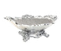 Ambrose Chrome Plated Crystal Embellished Ceramic Bowl