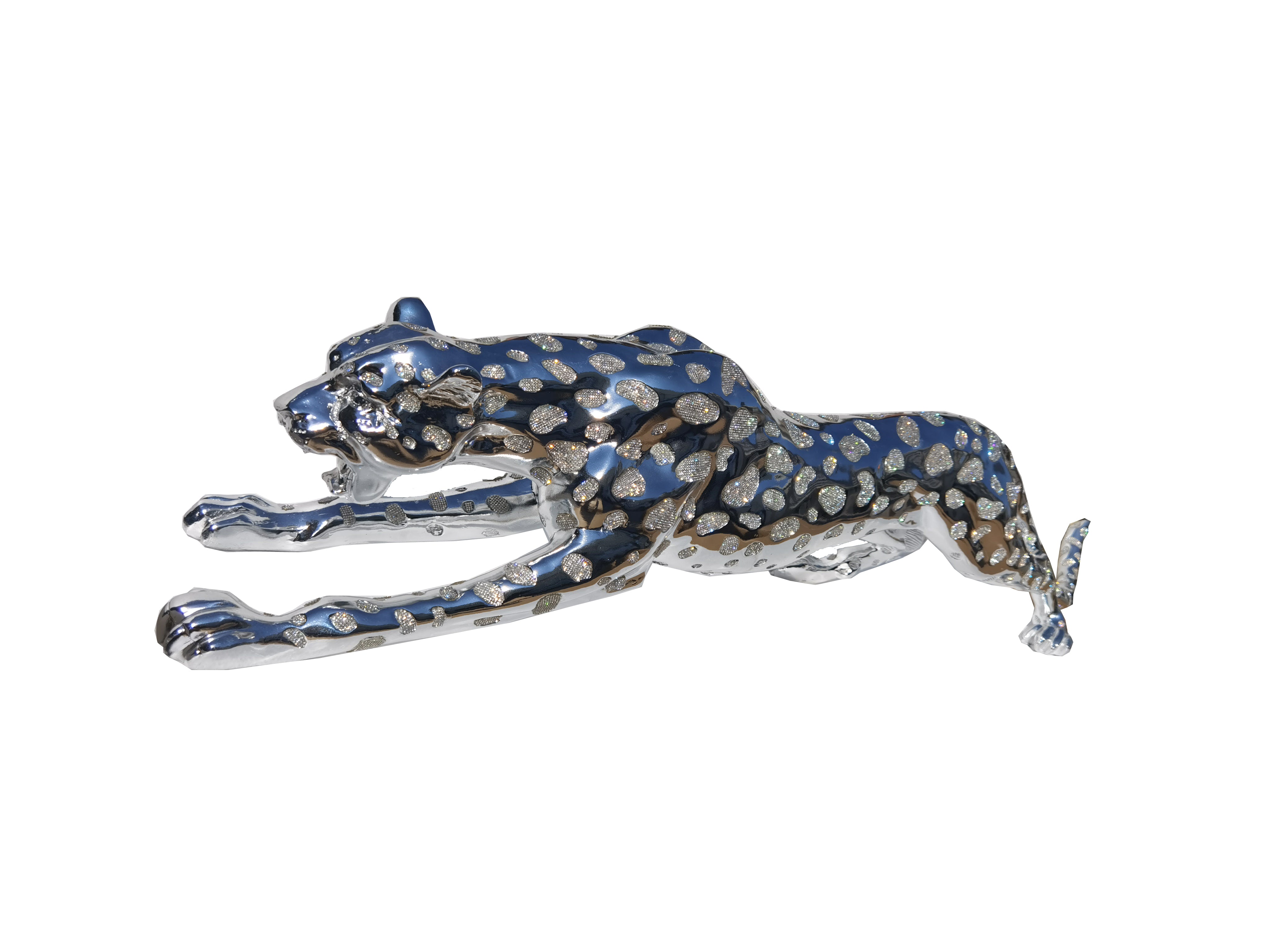 Ambrose Diamond Encrusted Chrome Plated Panther (40