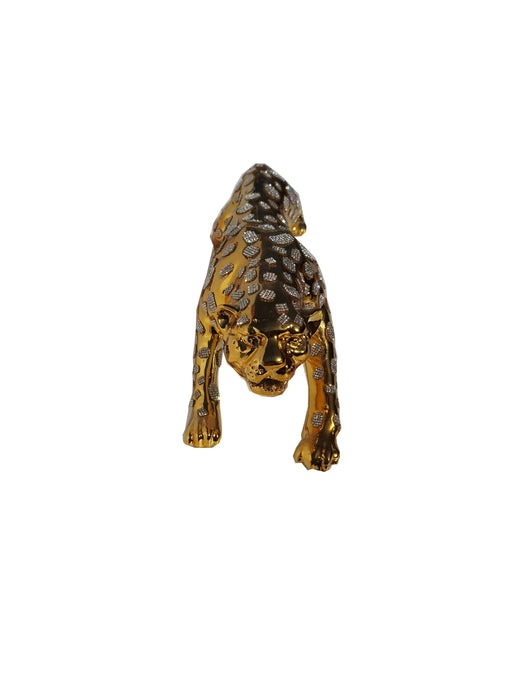 Ambrose Diamond Encrusted Gold Plated Panther (21L x 5W x 5.5H)