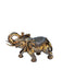 Ambrose Delightfully Extravagant Gold Plated Elephant with Embedded Crystal and Pearl Saddle (11.5L x 5W x 8.5H)