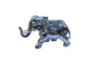 Ambrose Delightfully Extravagant Chrome Plated Elephant with Embedded Stone Saddle (12L x 6W x 7.5H)