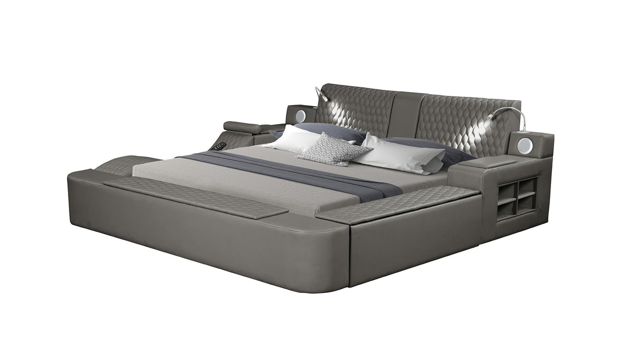 Zoya Bed – Zoya King Bed Gray by Galaxy Home Furnishings