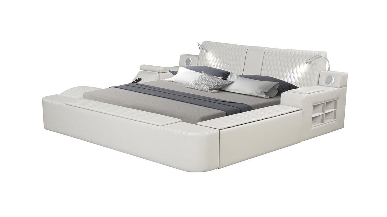 Zoya Bed – Zoya Queen Bed Ice by Galaxy Home Furnishings