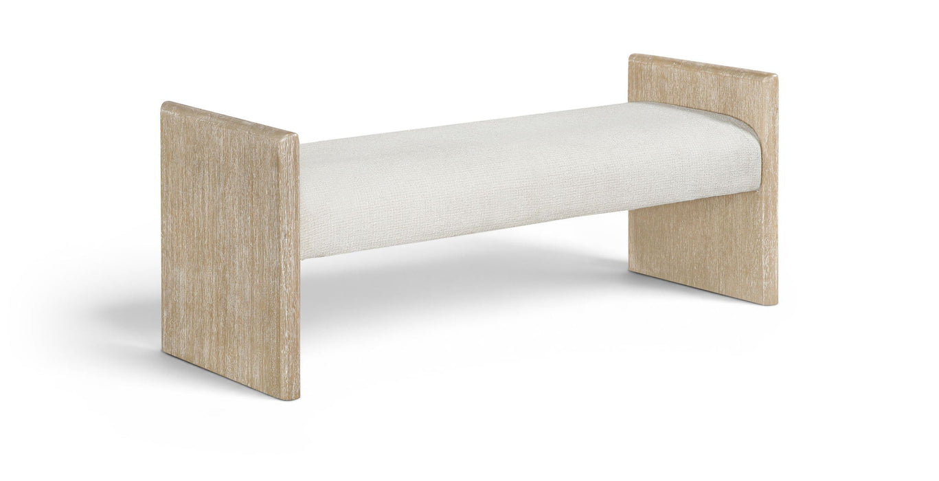 Hickory Fabric Upholstered Bench