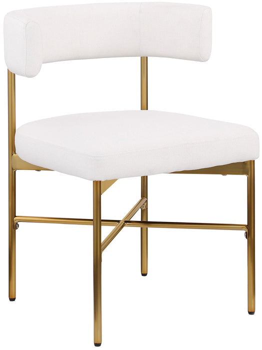 Rivage Linen Textured Fabric Upholstered Dining Chair