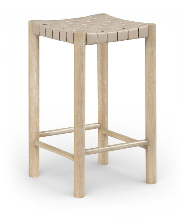 Entwine Vegan Leather Upholstered Counter Stool