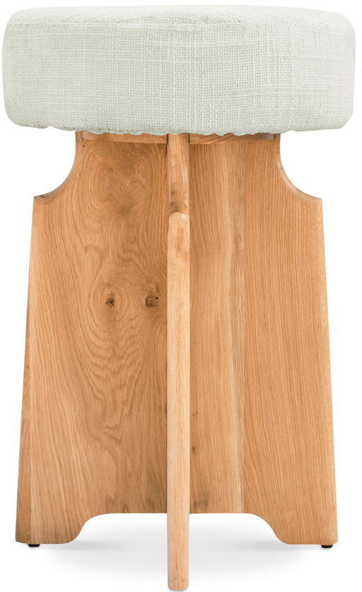 Jasper Boucle Fabric Upholstered Counter Stool - 837Cream-C