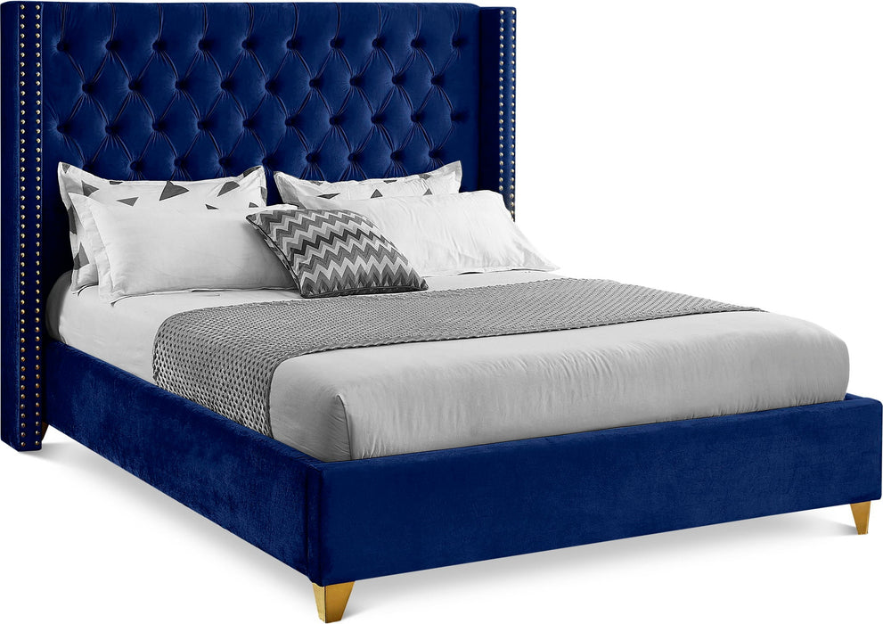 Barolo Velvet Upholstered Bed