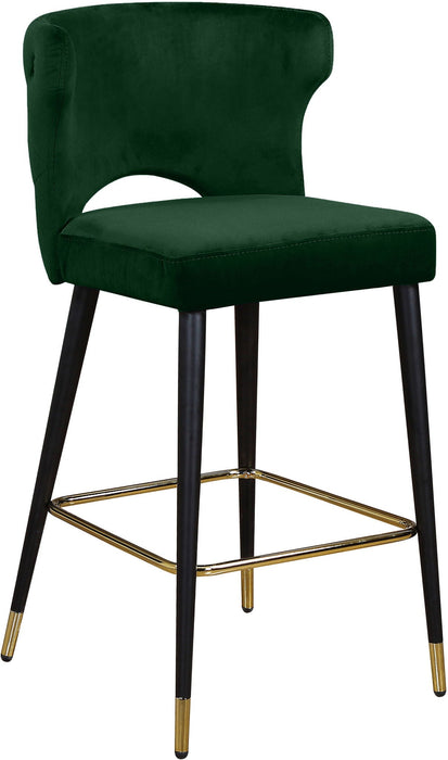 Kelly Velvet Upholstered Counter Stool