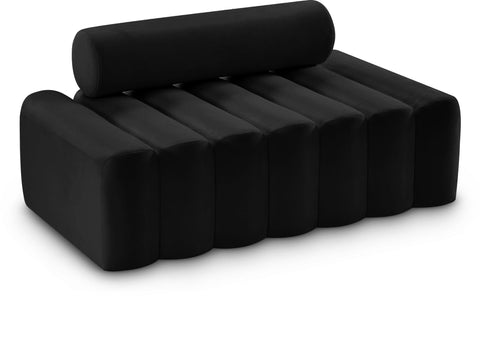Loveseat tapizado de terciopelo Melody de 58"