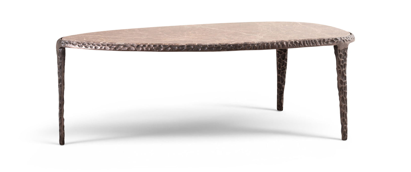 Gild Genuine Marble Top And Aluminum Base Coffee Table