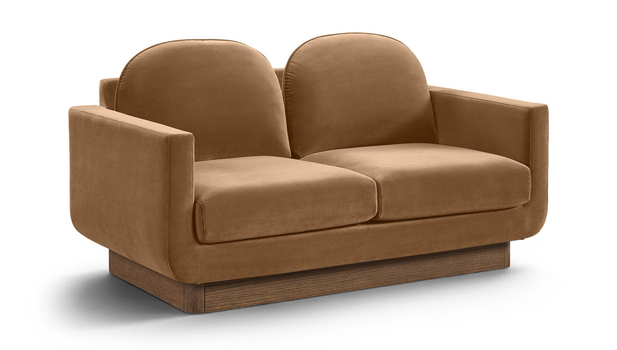 Diviento 63" Velvet Performance Fabric Upholstered Loveseat