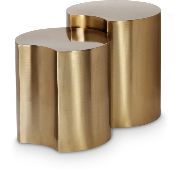 Dimple Iron Nesting 2pc. Modular End / Side Table