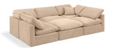 Indulge 105" Velvet Upholstered 6pc. Modular Sectional