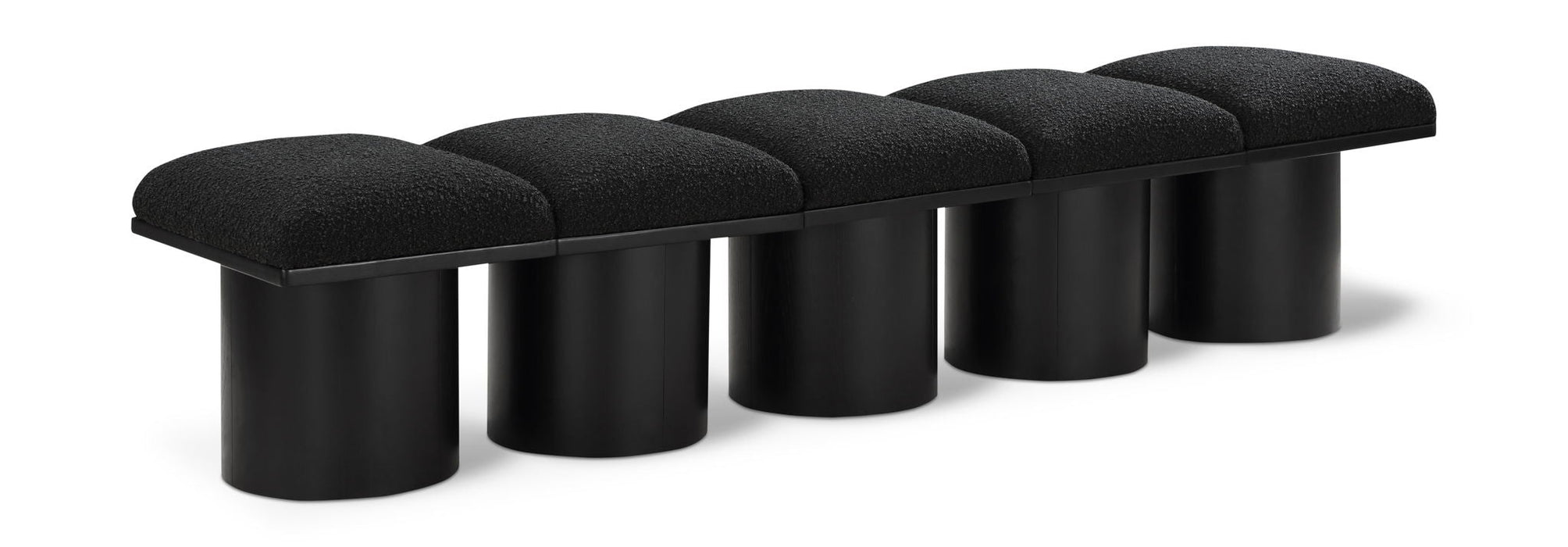 Pavilion Boucle Fabric Upholstered 5pc. Modular Bench