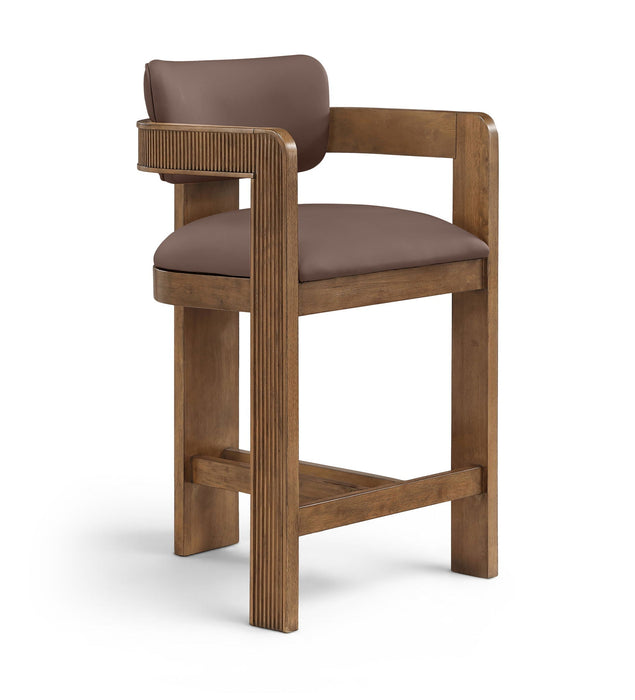 Sacha Vegan Leather Upholstered Counter Stool