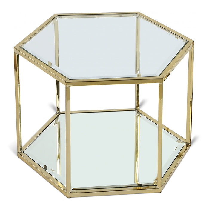 Sei Glass And Steel Coffee Table