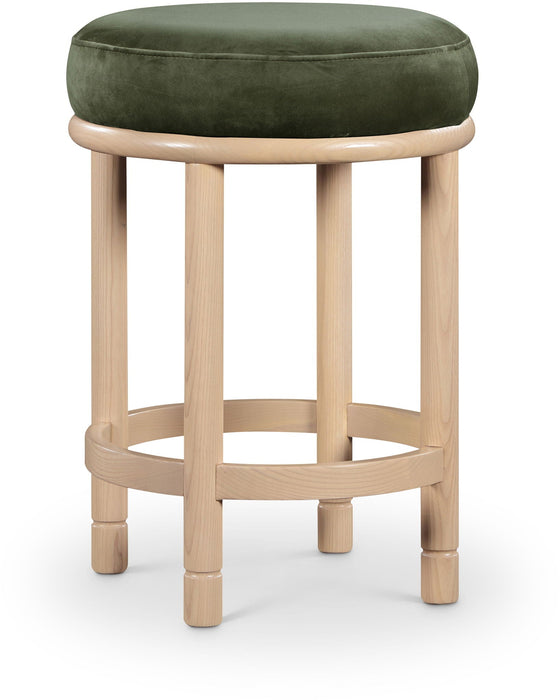 Monette Velvet Upholstered Counter Stool