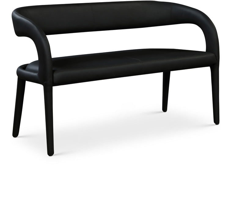 Sylvester Vegan Leather Upholstered Bench