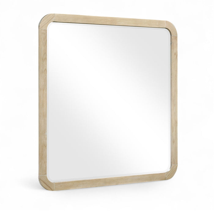 Annalise 42" W X 40" H Wood Veneer Frame Mirror