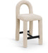 Amari Chenille Fabric Upholstered Counter Stool