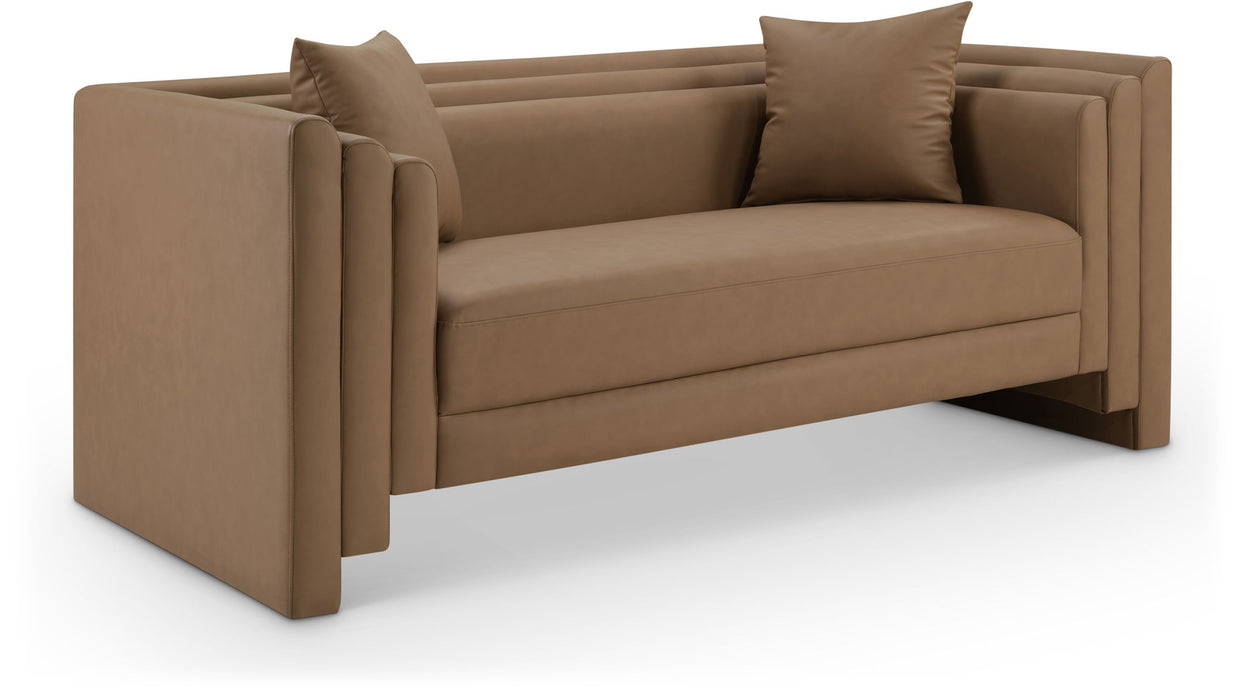 Everett 67" Vegan Leather Upholstered Loveseat