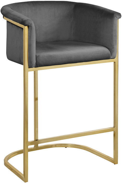 Donatella Velvet Upholstered Counter Stool