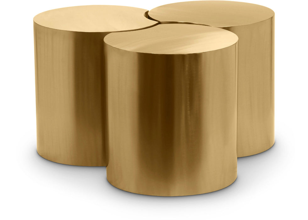 Dimple Iron Nesting 3pc. Modular Coffee Table