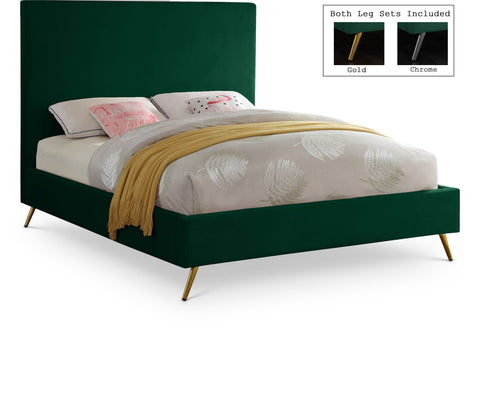 Cama tapizada de terciopelo Jasmine