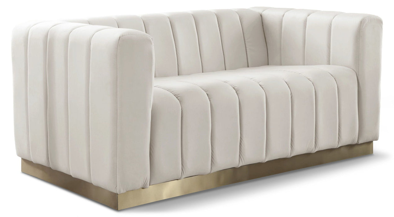 Marlon 62.5" Velvet Upholstered Loveseat