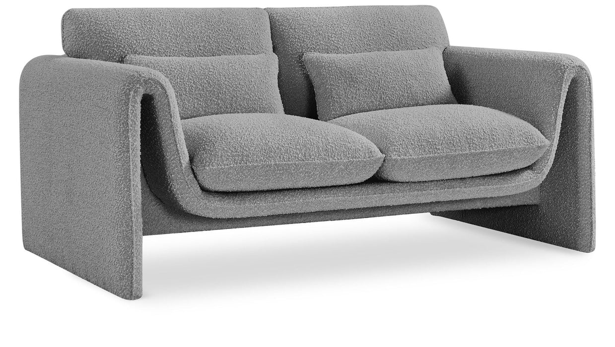 Stylus 64" Boucle Fabric Upholstered Loveseat