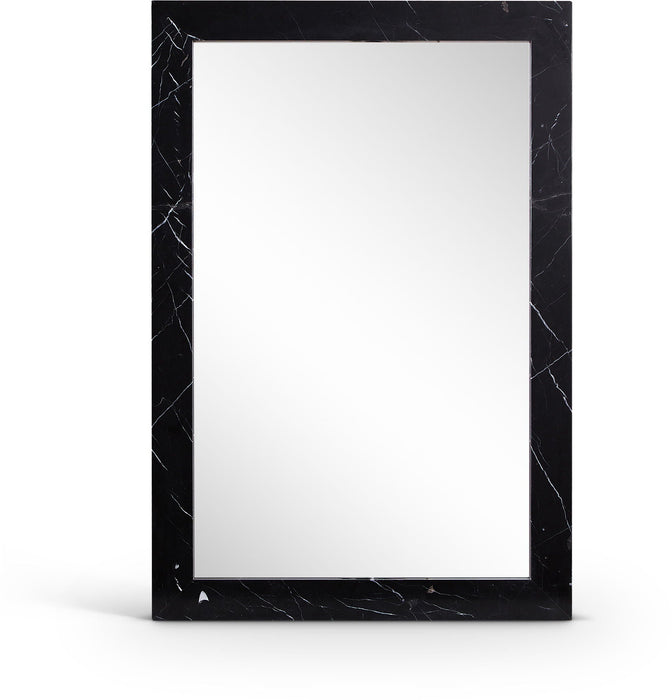 Pavia 23.5" W X 36" H Genuine Marble Frame Mirror