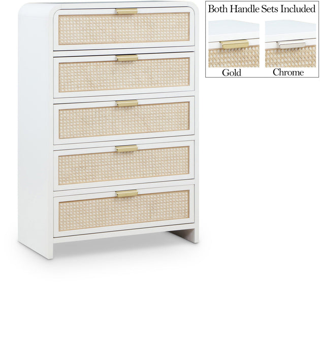 Sage Solid Wood And Natural Cane Wood Chest