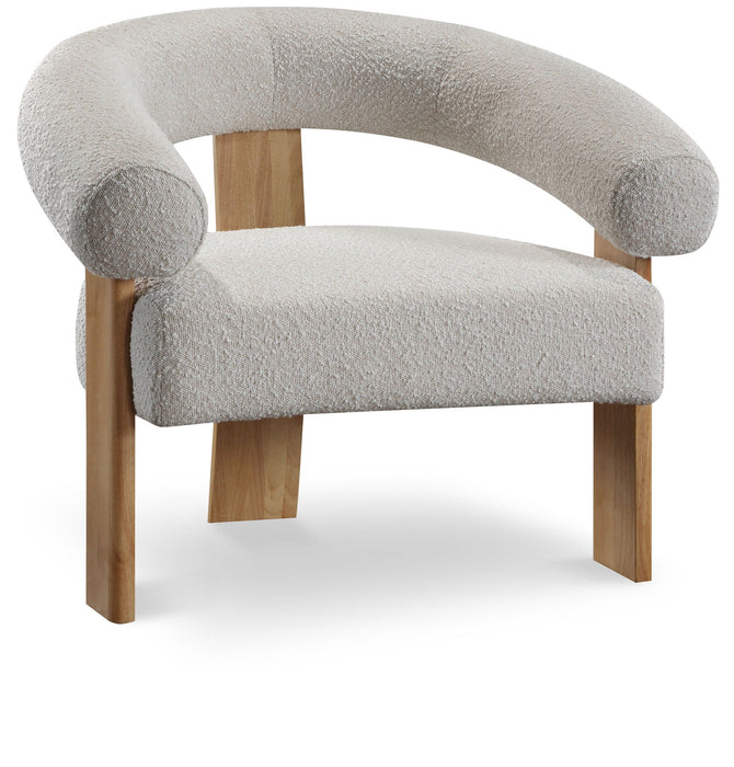 Winston Boucle Fabric Upholstered Accent Chair