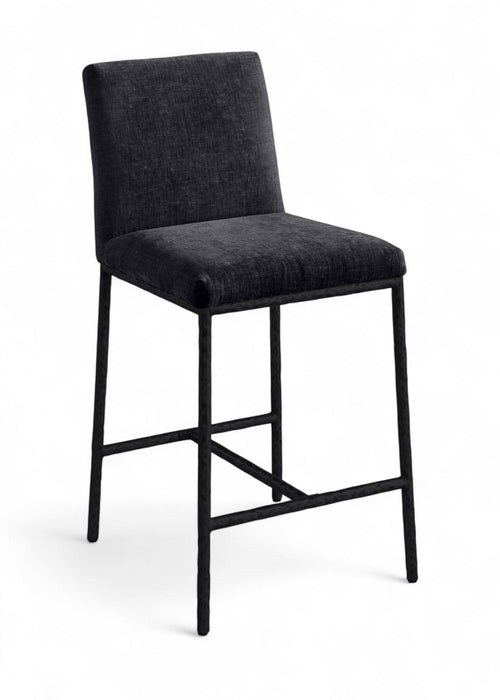 Reeves Chenille Fabric Upholstered Counter Stool