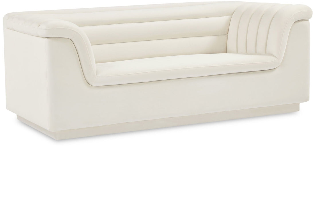 Cascade 72" Velvet Upholstered Fabric Upholstered Loveseat