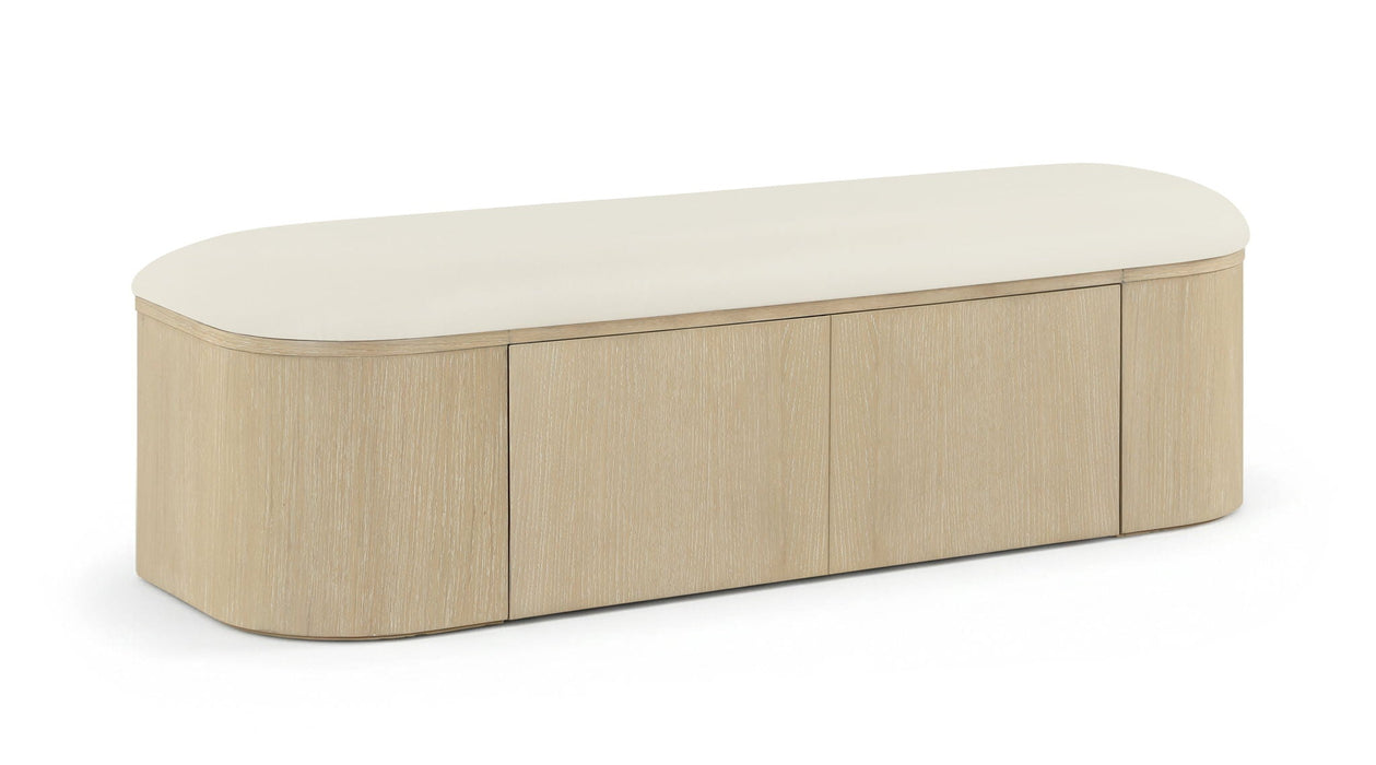 Velden Vegan Leather Upholstered Storage Bench