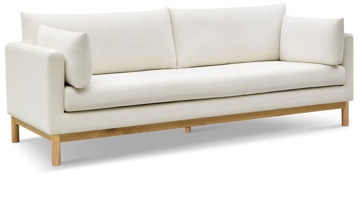 Langham 89.5" Linen Textured Fabric Upholstered Sofa