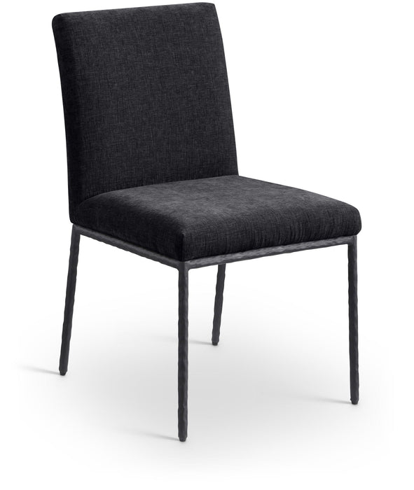 Reeves Chenille Fabric Upholstered Dining Side Chair
