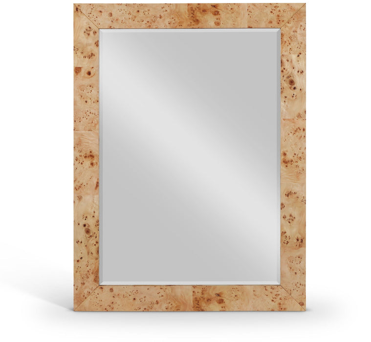 Cresthill 36" W X 48" H Burl Wood Frame Mirror