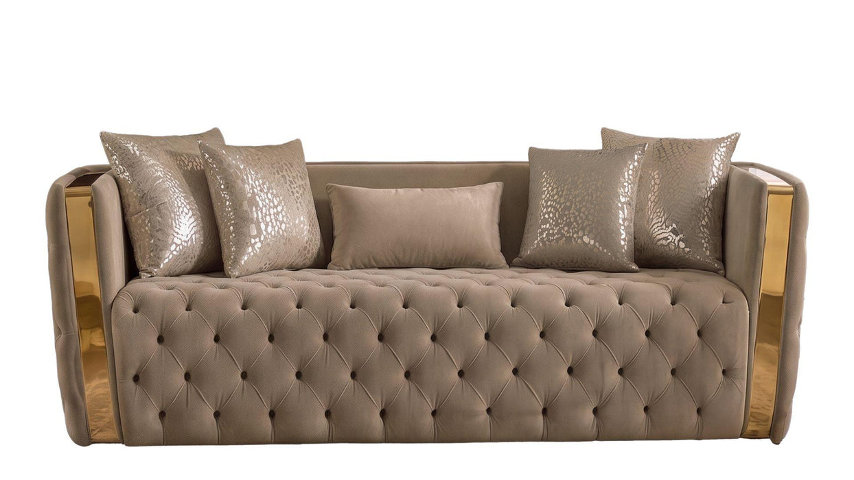 Naomi Sofa – Naomi Sofa Taupe - C by Galaxy Home Furnishings