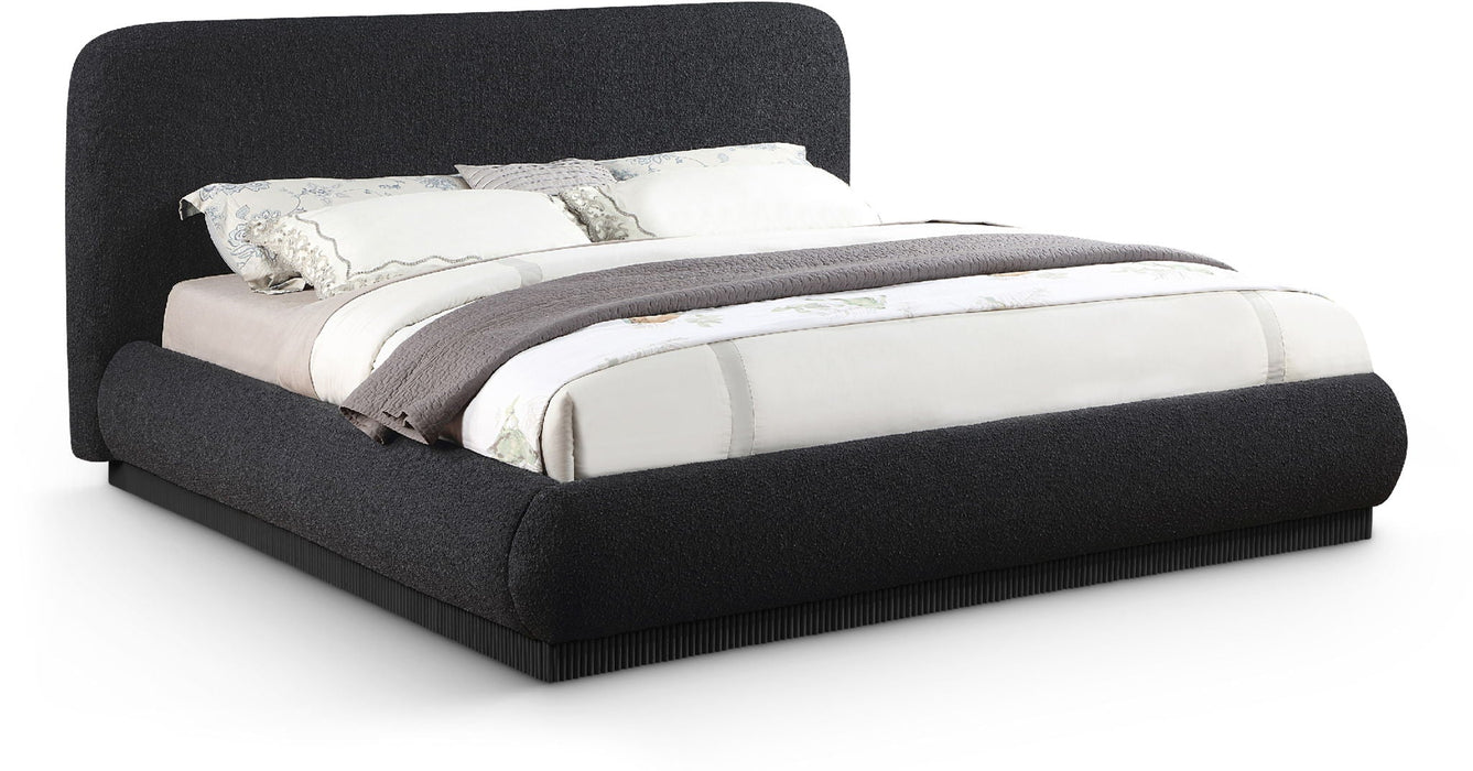 Rigby Boucle Fabric Upholstered Bed
