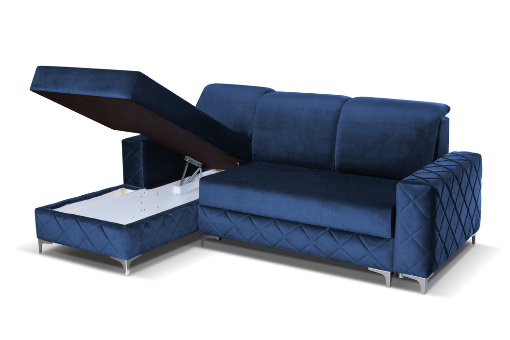 ALFREDO MINI BLUE LEFT-By Skyler Furniture