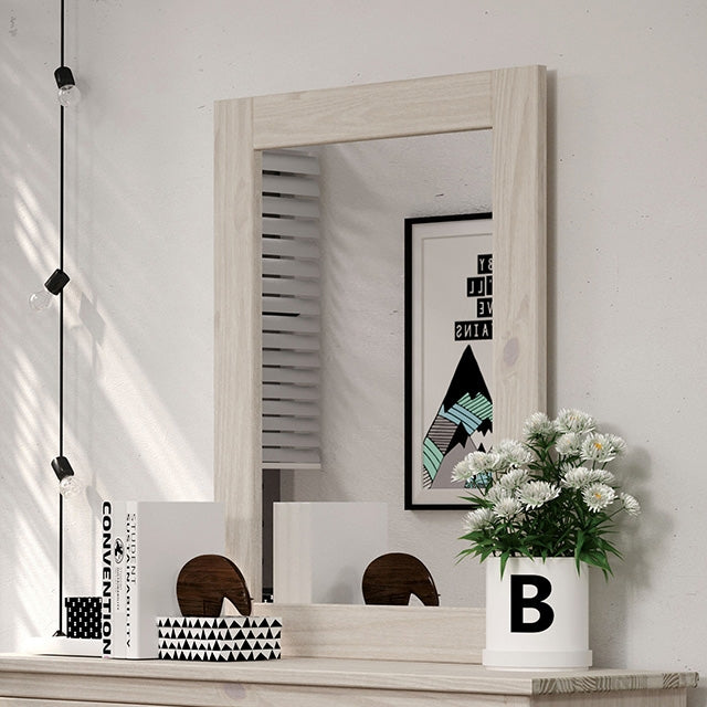 Stavros Mirror - White