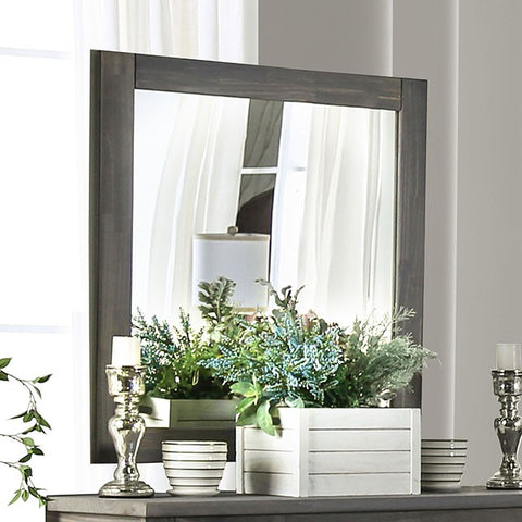 Rockwall Mirror - Weathered Gray