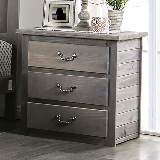 Rockwall Night Stand - Weathered Gray