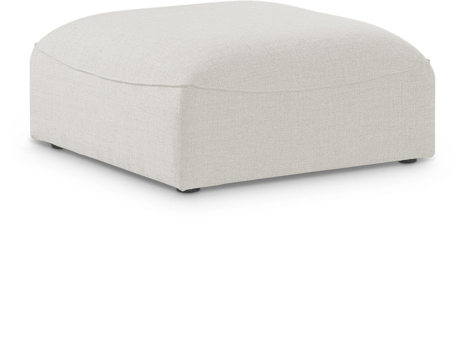 Miramar Linen Textured Fabric Upholstered Modular Ottoman
